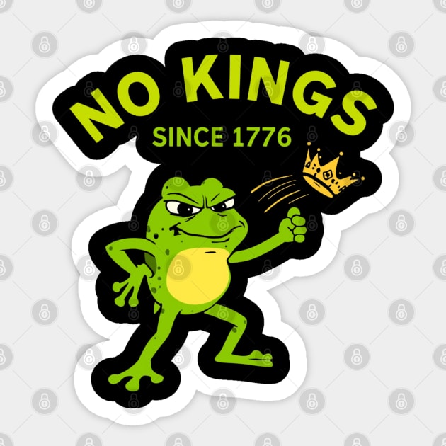 No-Kings Sticker by Creatifly Graphic Tees